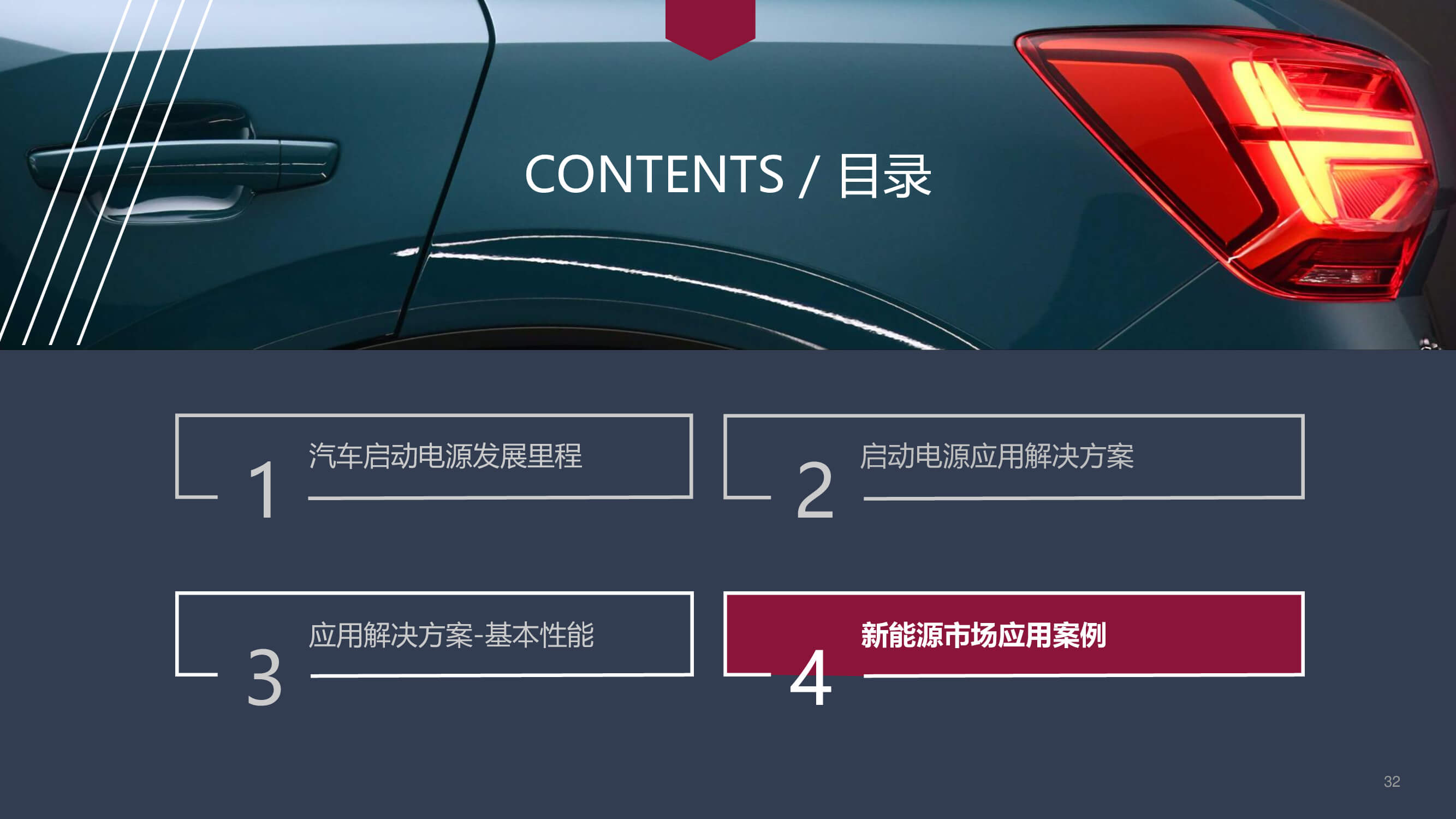 新能源汽車(chē)啟動(dòng)電源的應(yīng)用方案